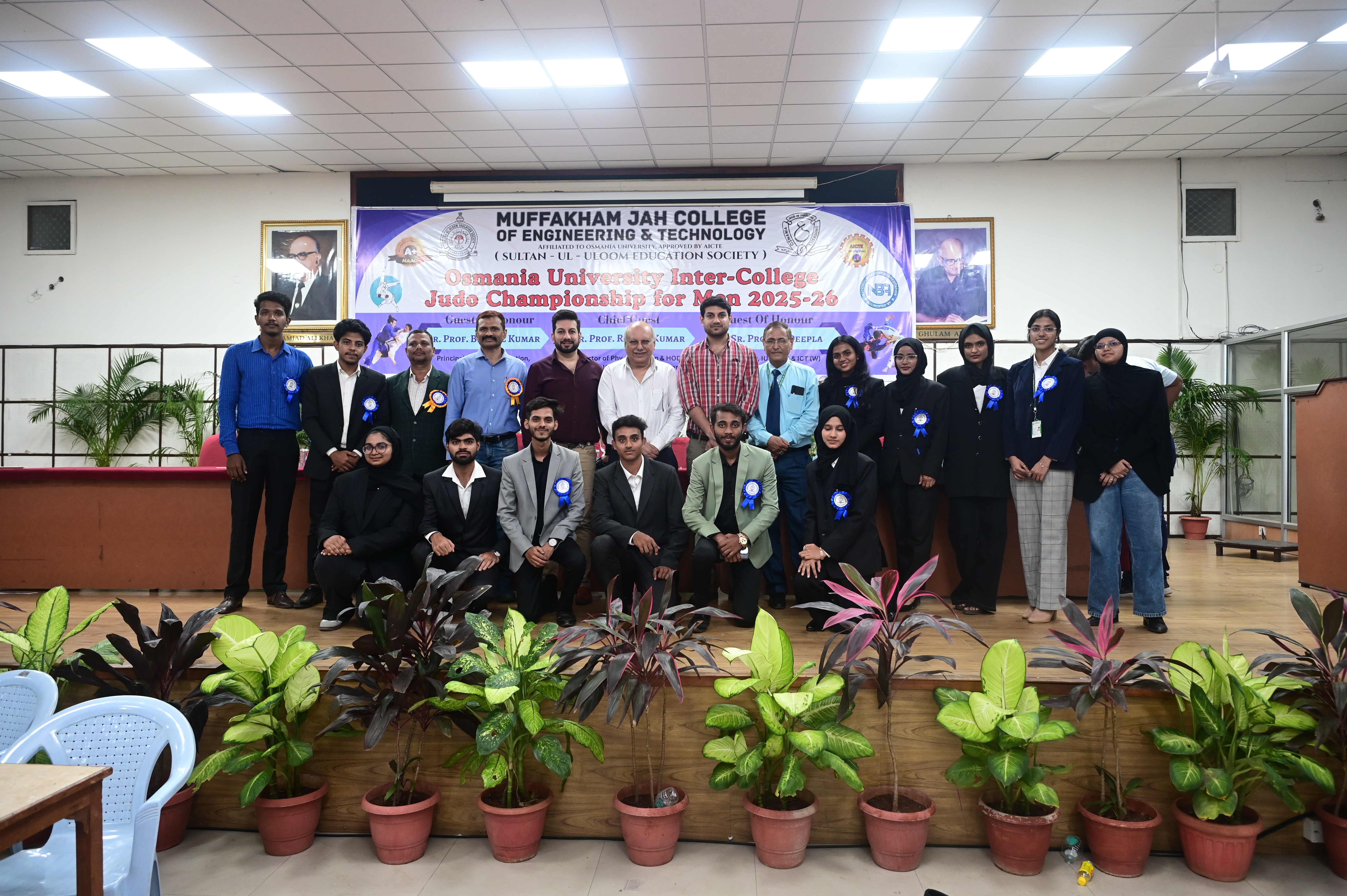 Osmania University Inter College Judo Championship 2025-26 at MJCET