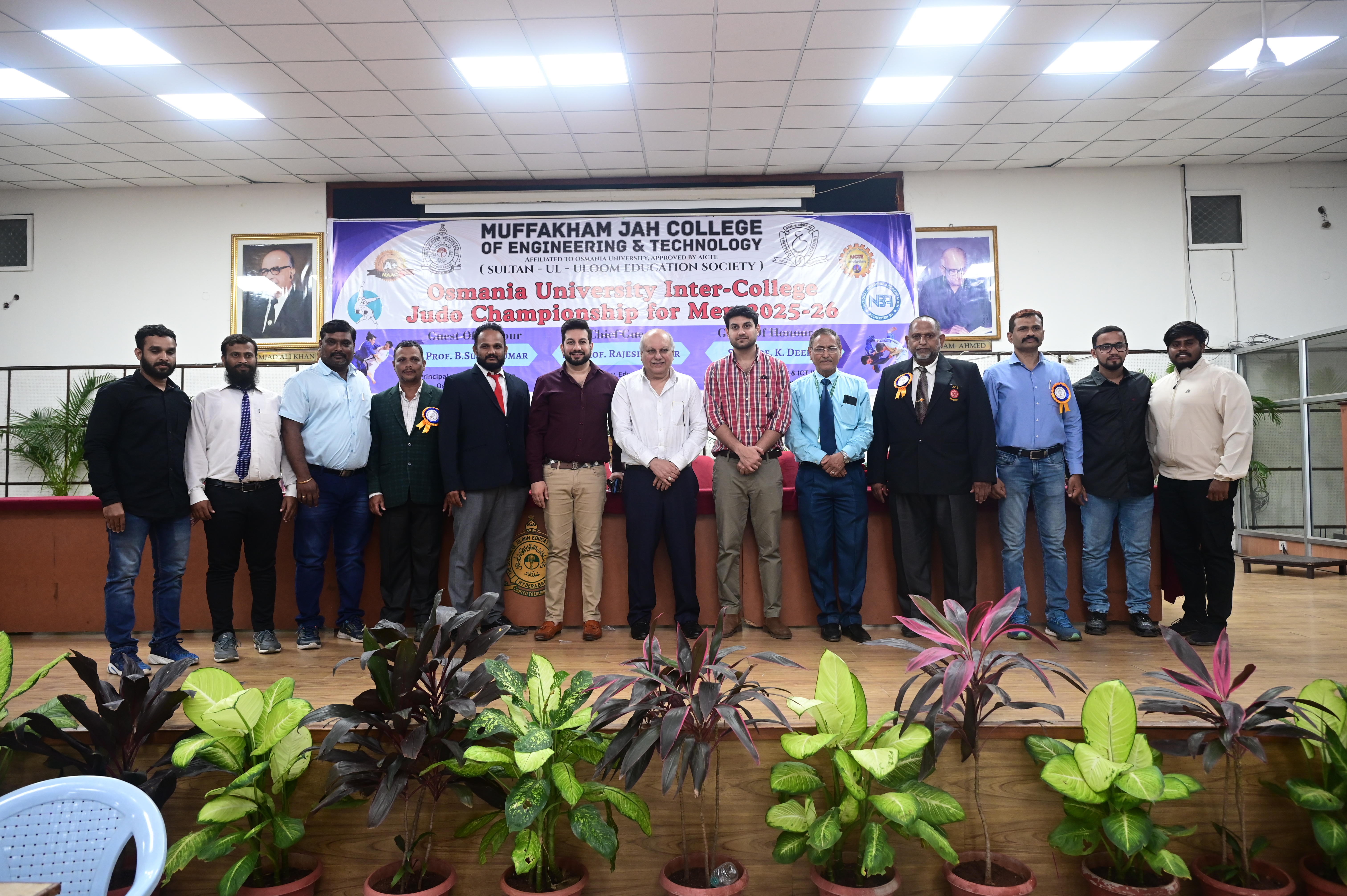 Osmania University Inter College Judo Championship 2025-26 at MJCET