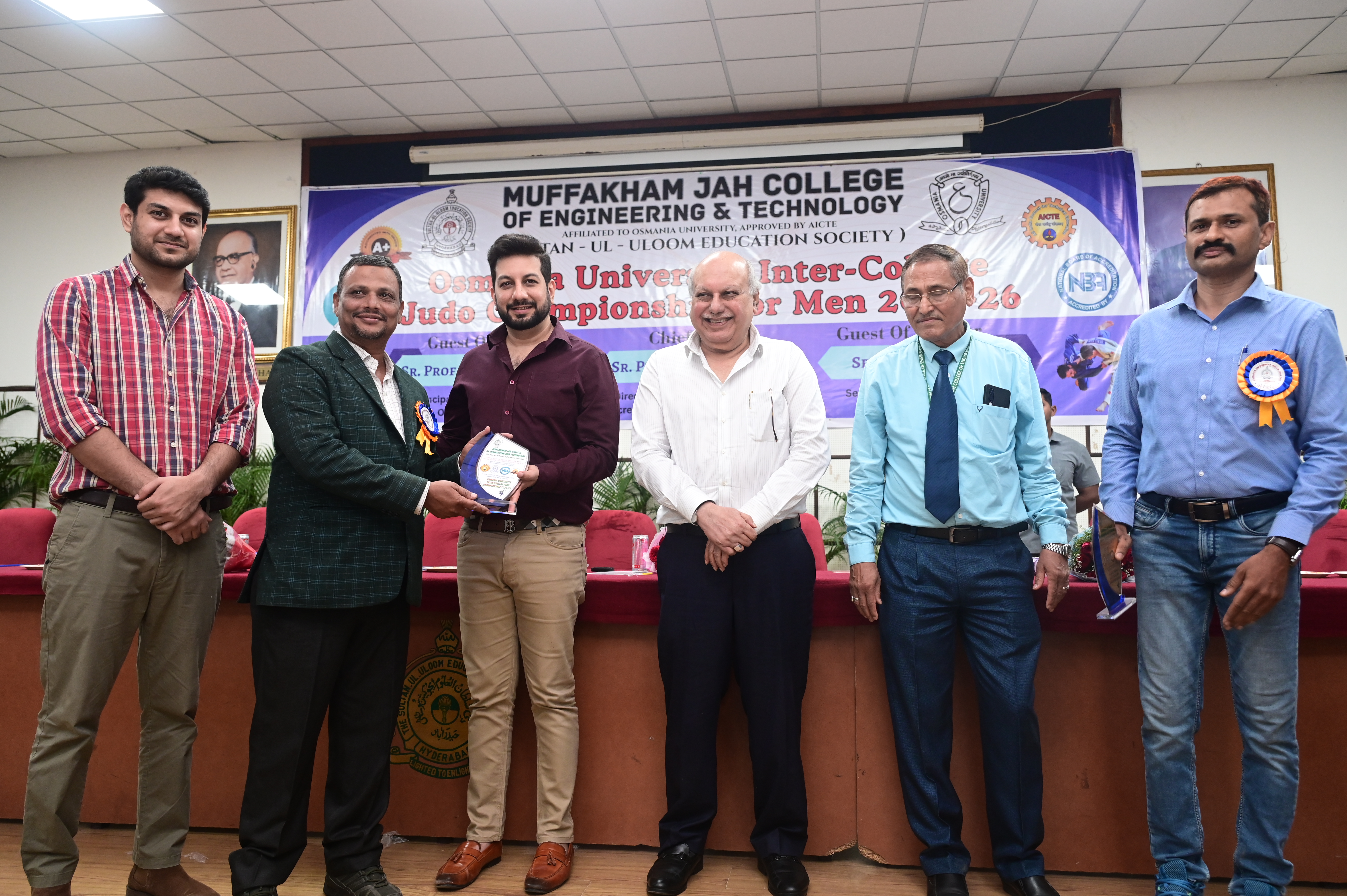 Osmania University Inter College Judo Championship 2025-26 at MJCET