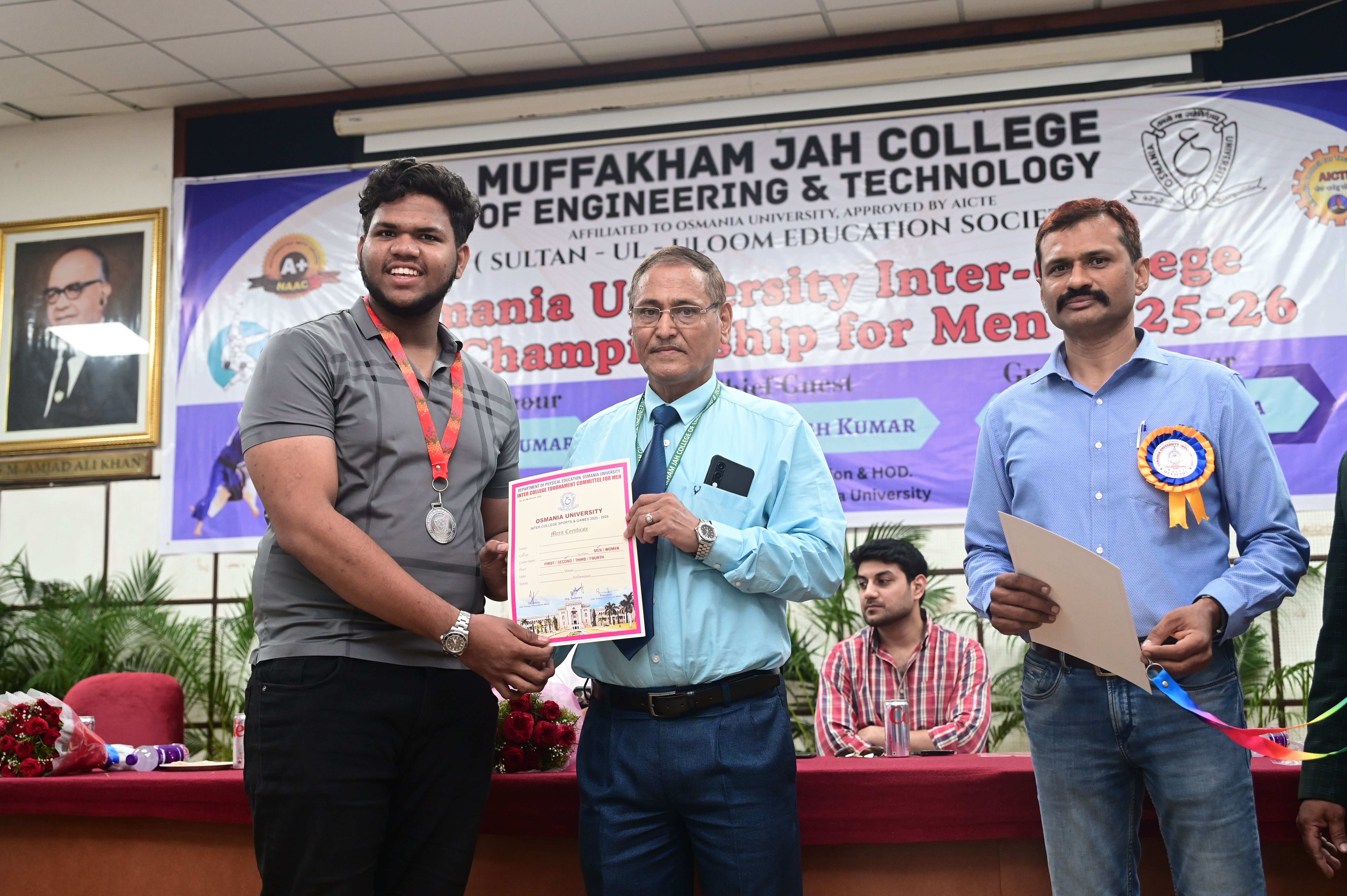 Osmania University Inter College Judo Championship 2025-26 at MJCET