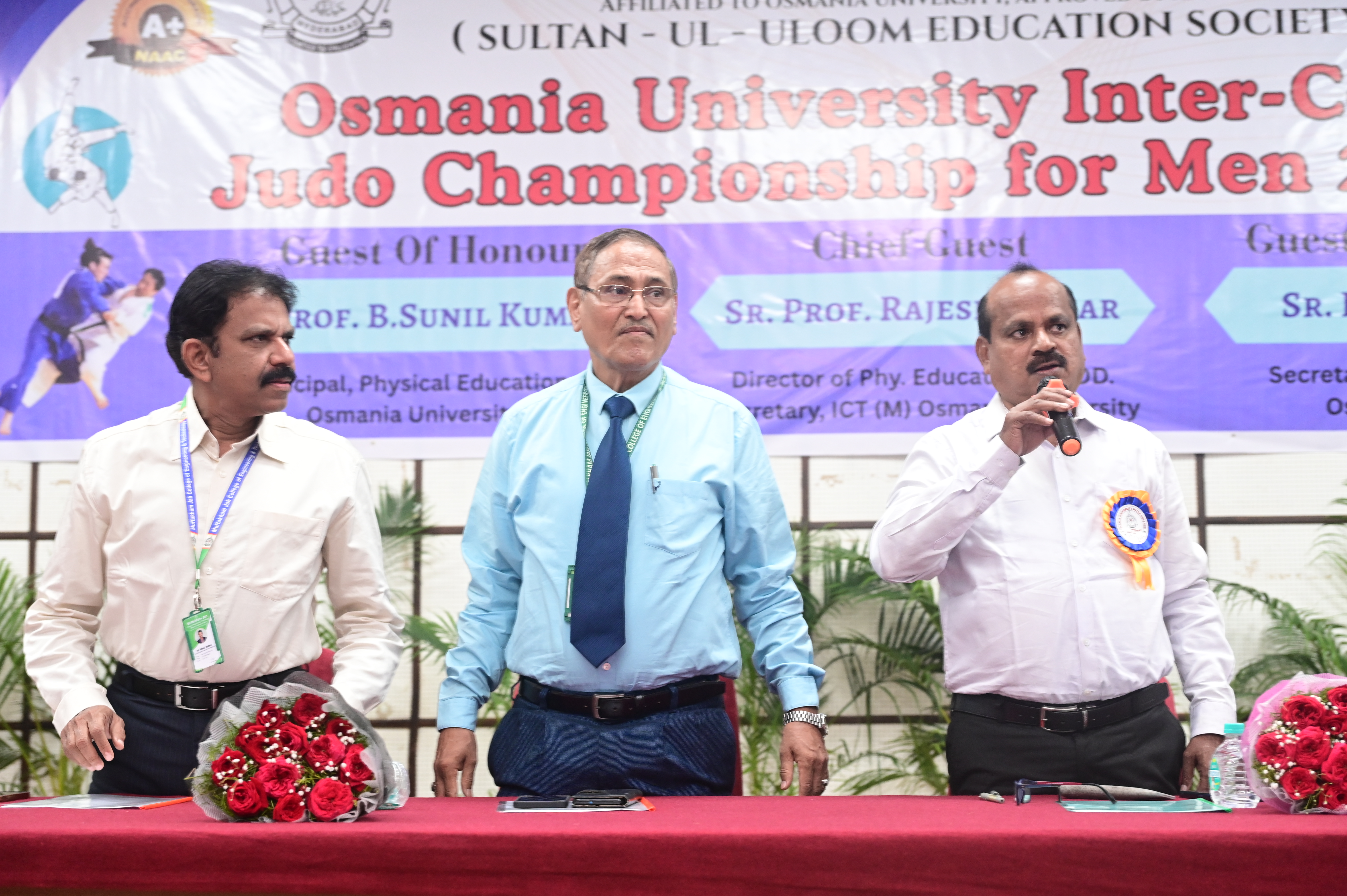 Osmania University Inter College Judo Championship 2025-26 at MJCET