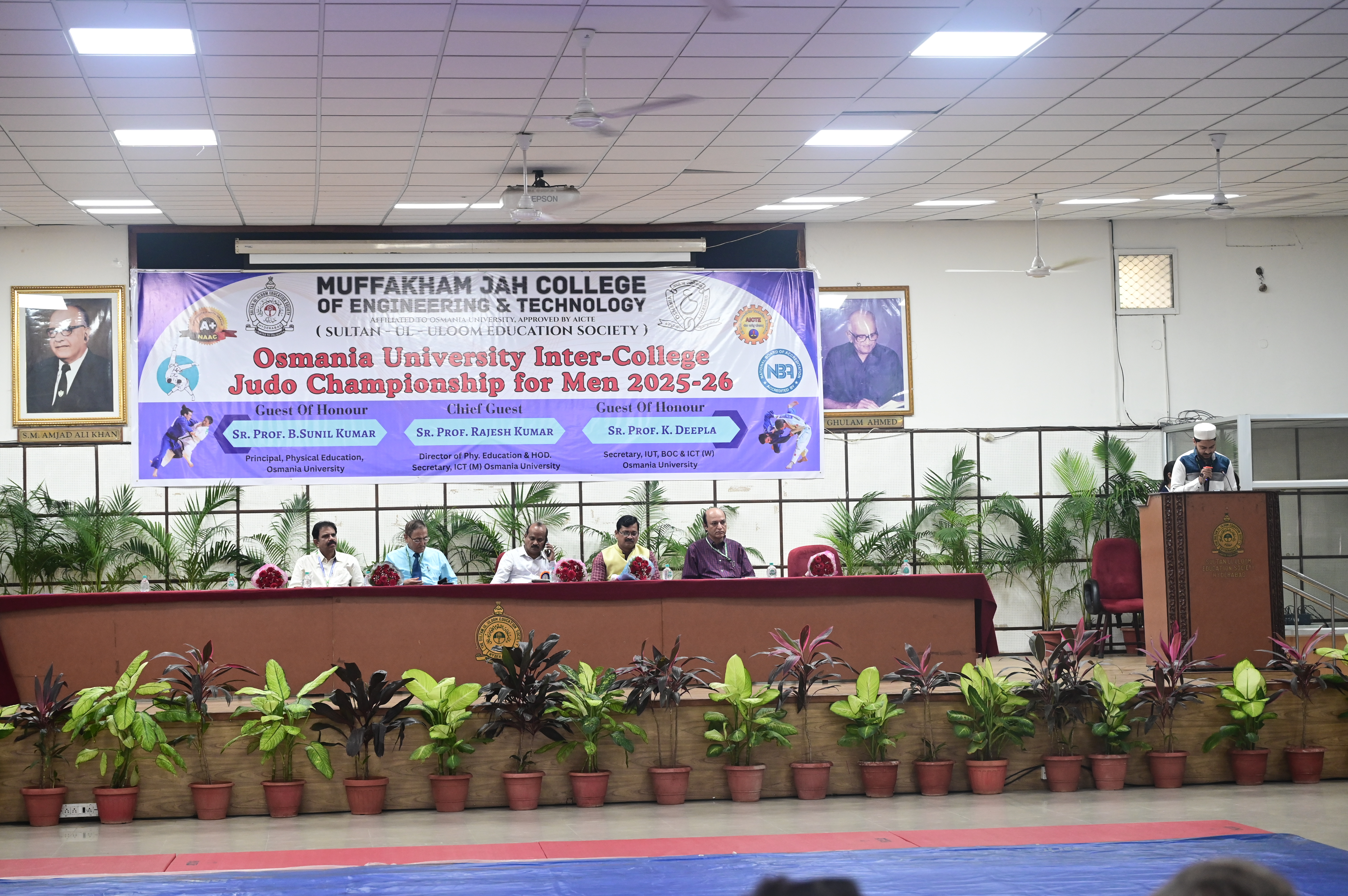 Osmania University Inter College Judo Championship 2025-26 at MJCET