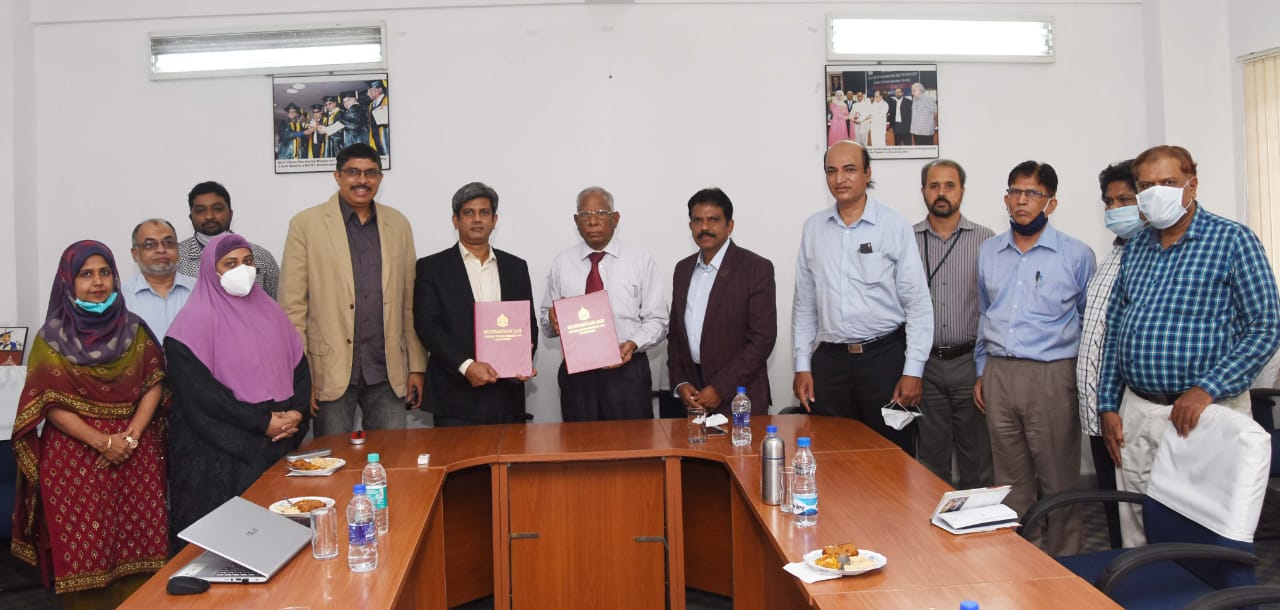 Civil Engineering Department has executed an MoU with ENEWATE PROJECTS Pvt. Ltd on 1st July 2021