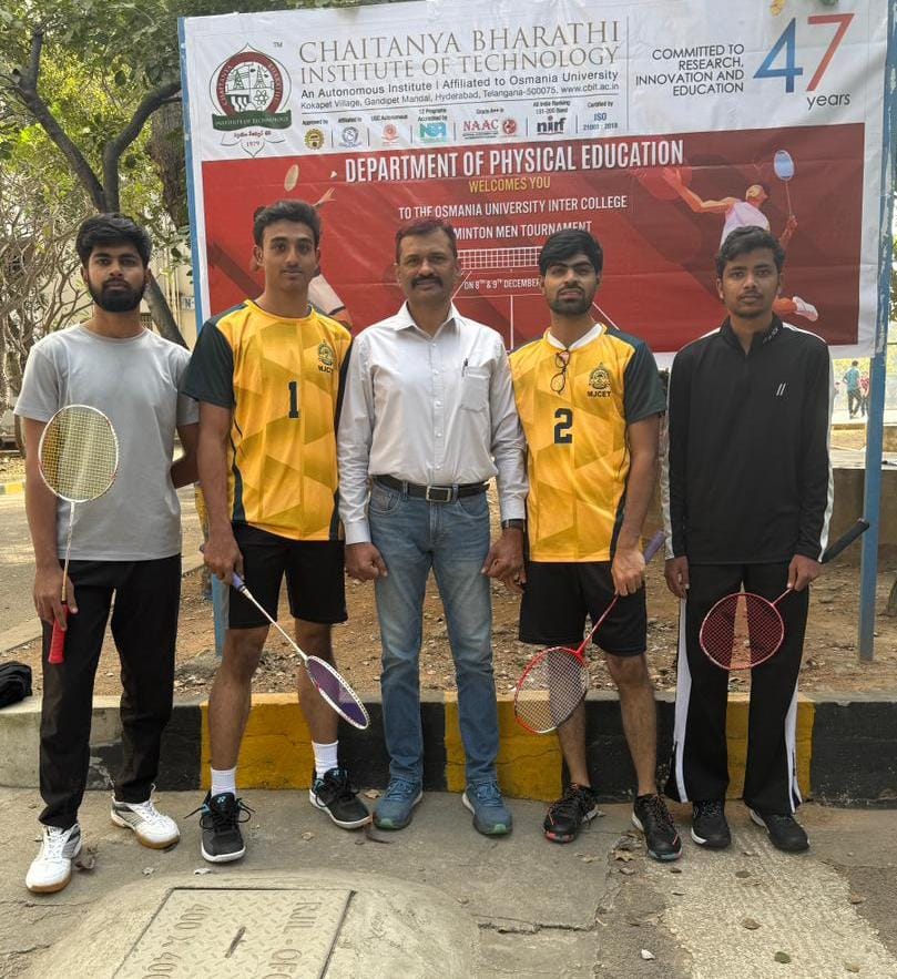 MJCET Badminton Team